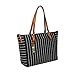 Fossil womens Rachel Black/White Tote Bag, Black/White, One Size US