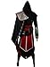 XYZcos Men's AC Brotherhood Cosplay Ezio Black Outfit Hoodie Costume Size S