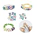 Kin Loya Rubber Band 15000pcs Loom Kit Refills Set for Kids Bracelet Loom Craft 34 Colors with 500pcs S Clips Colorful Beads Alphabet Beads Loom Charms