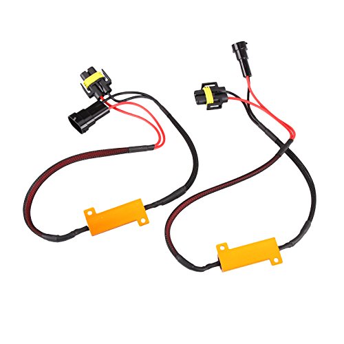 2pcs 50W 6 ohm H11/H8/H9 Led Load Resistor Flicker Decoders Warning Canceler Harness For LED Headlight From Madlife Garage