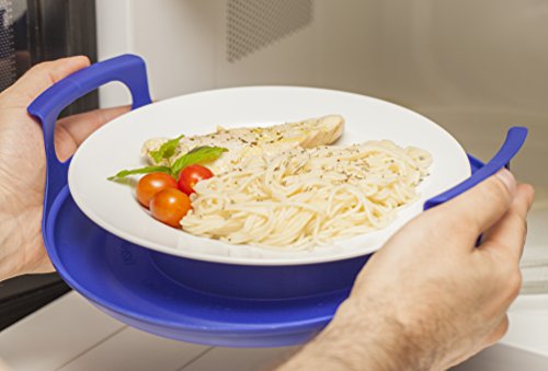 Cool to Touch Grip Microwave Oven Accessories (Plate and Bowl Caddy) - Thumbnail 2