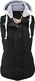 For G and PL Women Slim Puffer Padded Zipper Vest