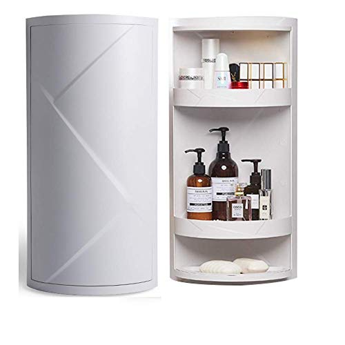 LMEILI Bathroom Shower Storage Organizer Plastic Shower Rack for Kitchen & Bathroom, Drill-Free Removable for Organizing and Containing Hand Soap, Body Wash, Wash Cloths, Razors,Gray