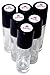 Leven Rose Solid Glass Roller Bottles, 6 PACK of 10ml Roll On Bottles, Refillable Roll On Bottles for Aromatherapy, Essential Oils & Carrier Oils