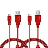 2 Pack 10ft PS4 Controller Charging Cable Sync Cord, Play and Charger Micro USB Cable for Playstation 4/ DualShock 4/ PS4 Slim/ PS4 Pro/Xbox One/Xbox One S/Xbox One Elite/Xbox One X Controllers