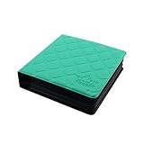 PUEEN 40 Slots Nail Art Stamping Plates Holder Case Plate Organizer in Mint Green-BH000532