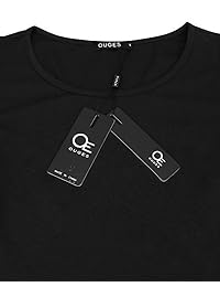 OUGES vestido con pliegues, amplio de algodón, informal de verano, con manga casquillo, para dama.