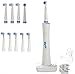 Blynx BX-250 Automatic Toothbrush - Power Spinning Tooth Brush, 10 Round Spin Heads & Electric Docking Station