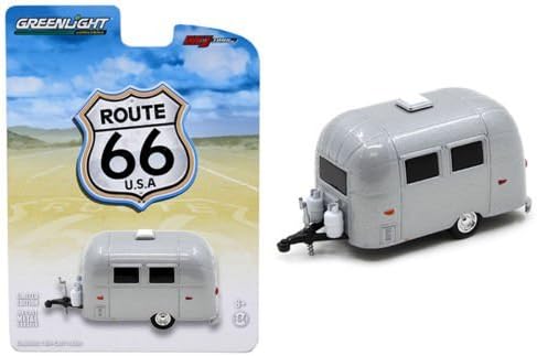 Airstream Bambi Sport 16' Trailer Silver 1/64 by Greenlight 50849