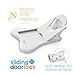 Child Safety Locks for Cabinets and Drawers, Sliding Door Lock, Easy-to-Install Cabinet Locks for Babies, Baby Cabinet Safety Latches, Set of 4, White - Ashtonbee