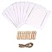 GooGou DIY Paper Photo Frame Wall Deco with Mini Clothespins and String Fits 4