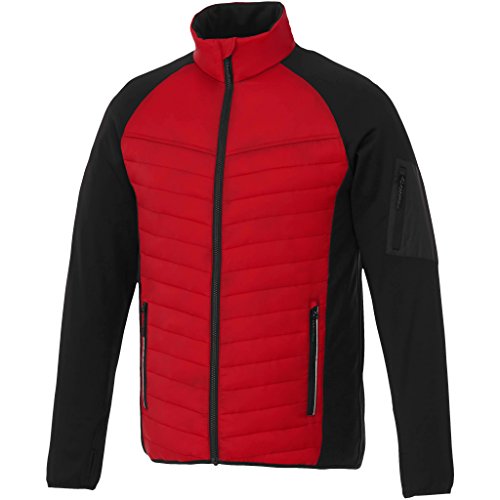 Elevate Mens Banff Hybrid Insulated Jacket (XL) (Solid Black) - Thumbnail 3