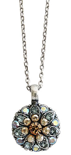 Mariana Guardian Angel Crystal Pendant Necklace, 16" "Moon Drops" Blue Colorado 5212 216-3