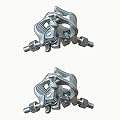 Fixed Right Angle Scaffolding Clamps 2 pcs Brand New Prisms