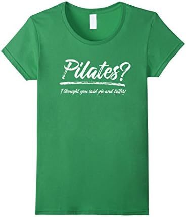 Women's Pilates? I thought you said pie and lattes! Funny Pilates Large Grass