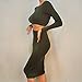Wowowdress Womens Sexy Bandage Long Sleeve 2 Piece Backless Party Evening Dress(M)