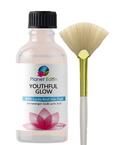 Intense Repair 88% Lactic Acid Skin Peel with Free Fan Brush - Unbuffered Professional Grade - Revive Sun Damaged Skin Quickly - Thumbnail 4