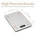 Wasserstein Beautiful Digital Multifunction Tempered Glass on Stainless Steel Kitchen, 5 kg