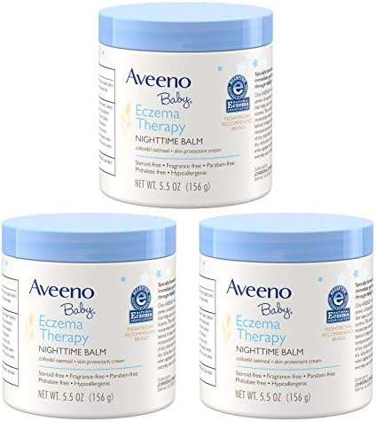 eczema aveeno colloidal nighttime balm quantity