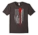 Men's Lacrosse American Flag T-Shirt - Lacrosse Stick Flag T Shirt Medium Asphalt