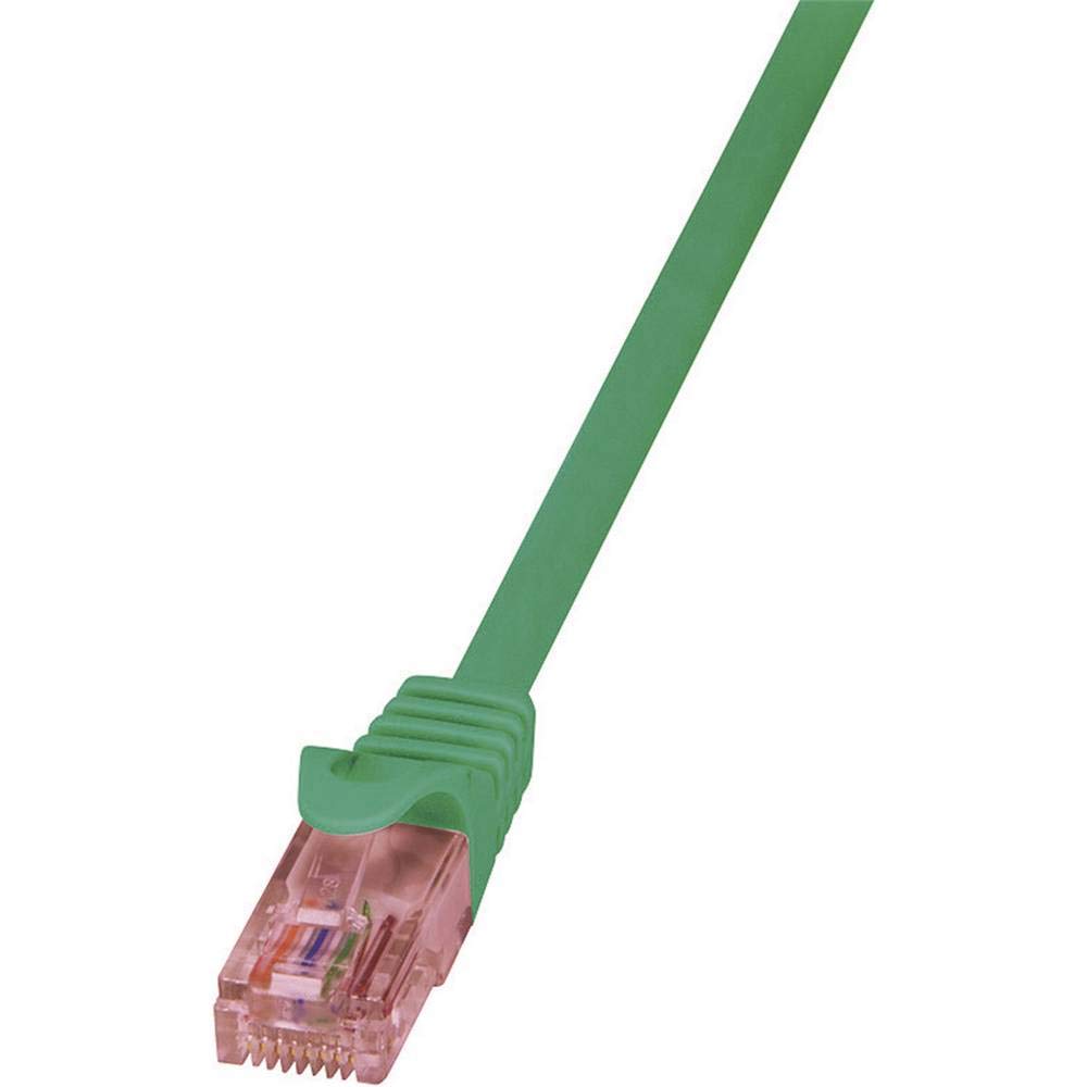 LogiLink CQ2015U Cat.6 U/UTP Prime Line Patch Cable, 0.25 Meter Length, Green, Green, 0.25 Meter Length