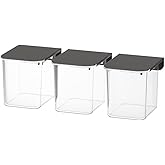 IKEA Skadis Container with Lid Gray / 3 Pack 803.469.22