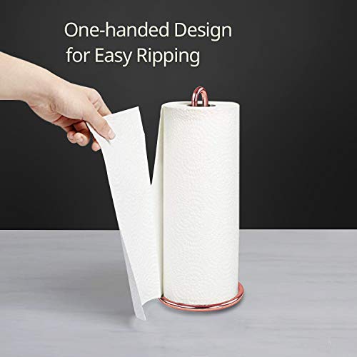 Rose Gold Paper Towel Holder Countertop Kitchen Towel Holders