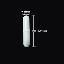 LABLPSAI 10Pcs PTFE Magnetic Stirrer Mixer Stir
