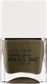 Nails.INC 45 Second Speedy Gloss Waiting On Westminster Khaki Green 14 ml view 1