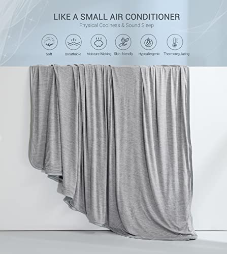 Marchpower Cooling Blanket Queen Size, Arc-Chill 3.0 Cool-to-Touch Technology Summer Blanket,Light Cool Blanket for Sleeping Hot Sleepers Night Sweats, Q-MAX>0.5 Cold Blanket for Bed(79" X 86")