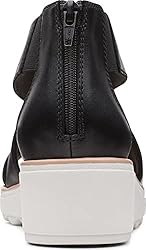 Clarks Women's Jillian Rise Wedge Sandal, Black