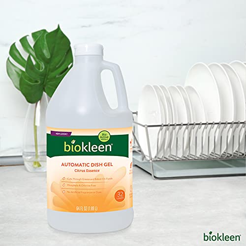 Biokleen Automatic Dishwashing Liquid Detergent Gel, Concentrated, Phosphate & Chlorine Free