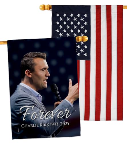 Forever Tribute 1993–2025 RIP Flag Embroidered American Flags for Outside Patio…