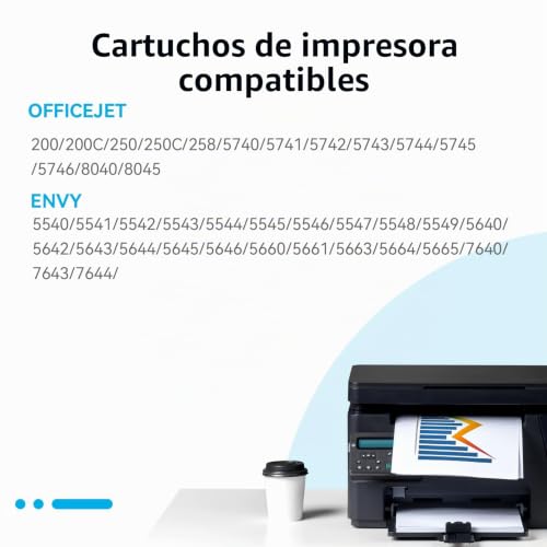 62XL Printer Cartridges for HP 62 Envy 5540 5541 5542 5640 5544 5546 5644 OfficeJet 200 200c 250 250c 5740 5742 5744