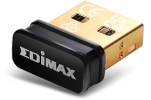 Edimax Wi-Fi 4 802.11n Adapter for PC N150 Nano USB Adapter, 150Mbps, Smallest Wi-Fi 4 Dongle, Win 11 Plug-n-Play, Linux: Ubuntu/Mint Plug-n-Play for Kernel 5.15 and Above, Mac OS, EW-7811Un V2