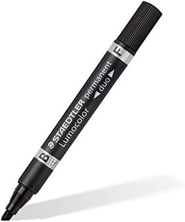 Lumocolor 348 Permanent Duo – nero, singolo, 0,6 & 1,5 mm