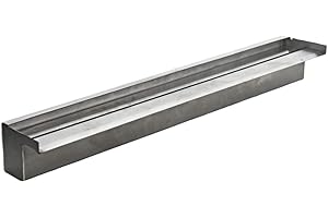 EASYPRO POND PRODUCTS EasyPro SSS23 Vianti Falls Stainless Steel Waterfall Spillway / 23.5" Wide - 2" Lip