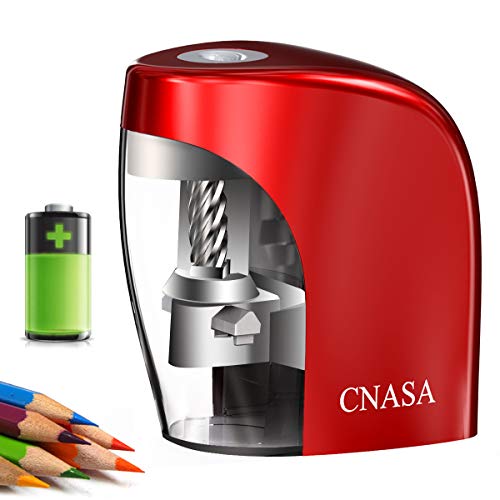 Electric Pencil SharpenerCNASA Rechargeable Automatic Pencil Sharpener, Helical Blade to Fast