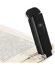 DEWENWILS USB Rechargeable Book Light for Reading in Bed, Warm White, Brightness Adjustable, LED Clip on Book Reading Lights, Perfect for Bookworms, Kids, Blue
