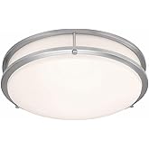 Access Lighting 20510LEDD-BS/ACR Solero III Flush Mount, 1-Light 35 Watts, Brushed Steel