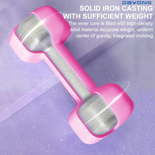 DAYONG Dumbbell Hand Weights Set-2 Kg*2, Hexagonal Frosted Dumbbells for Adult, Home Gym Equipment for workout Core Strength,Exercise Arm Muscle.