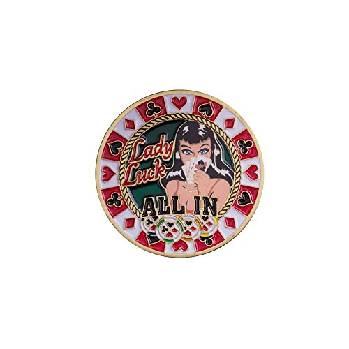 Coins For Anything, Inc Texas Hold 'Em Lady Luck Card Guard Coin