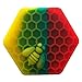 Gentcy 26ml 1pcs Rasta Hexagon Silicone Container Jar New Honeybee Silicone Jar Box