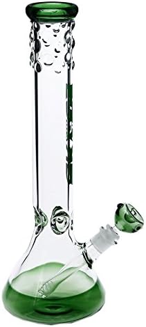 High Hand Made Glass Green