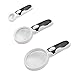 Wisehands Magnifying Glass 2.5X 5X & 16X Best Magnifier Set with Lights for Seniors, Macular Degeneration, Maps, Jewelry, Watch & Computer Repair