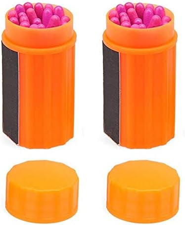 Excellent Windproof Waterproof StormProof First Aid Matches Outdoor Survival Tool Emergency Light Portable (1Pairs)
