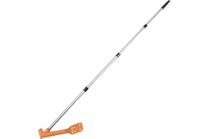 DIYEAH Gutter Cleaning Tool Kit with Multi-angle Scoop and Extension Pole Leaf Gutter Cleaner for Roof