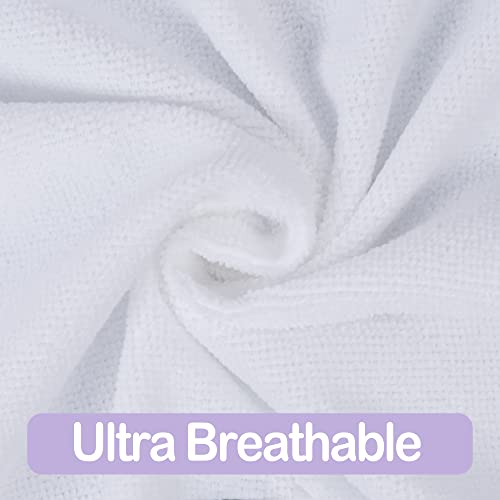Viviland Baby Towels and Washcloths, Soft Absorbent Baby Girl Bath