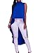 CutieLove Women's Summer Casual Sexy Tops High Neck Sleeveless Hi-Lo Tee Blouse Shirts Dress