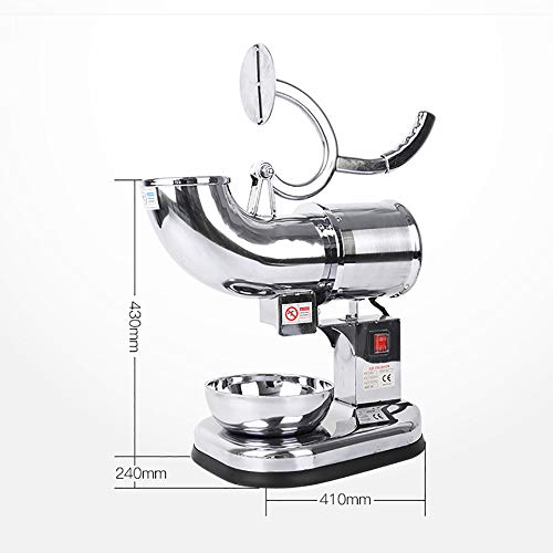 XUMI Eiscrusher, EIN-Schlüssel-Eiscrusher Maschine Schneekugel Maschine Edelstahl Smoothie Becher Eiscreme Caker Maker… – Bild 4